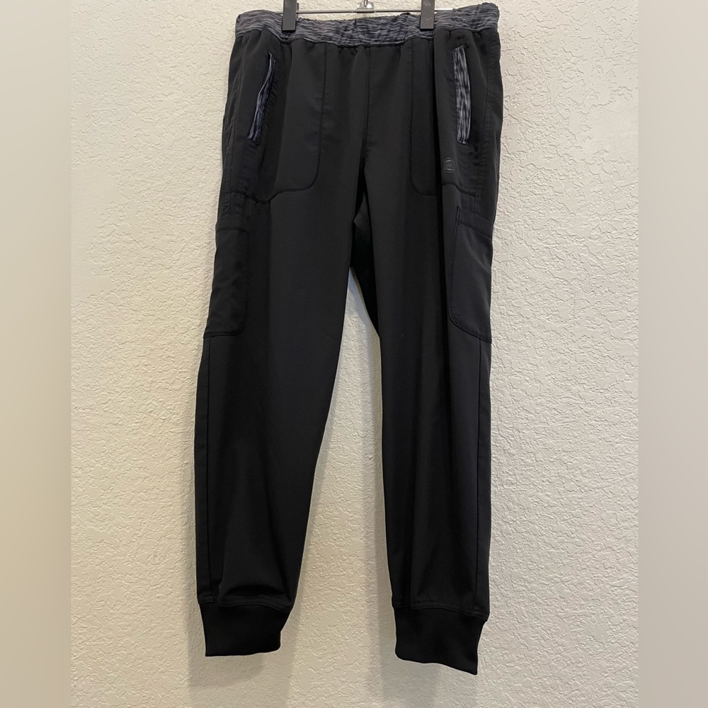 Large Petite Black Dickies Dynamix Scrub Pants Joggers